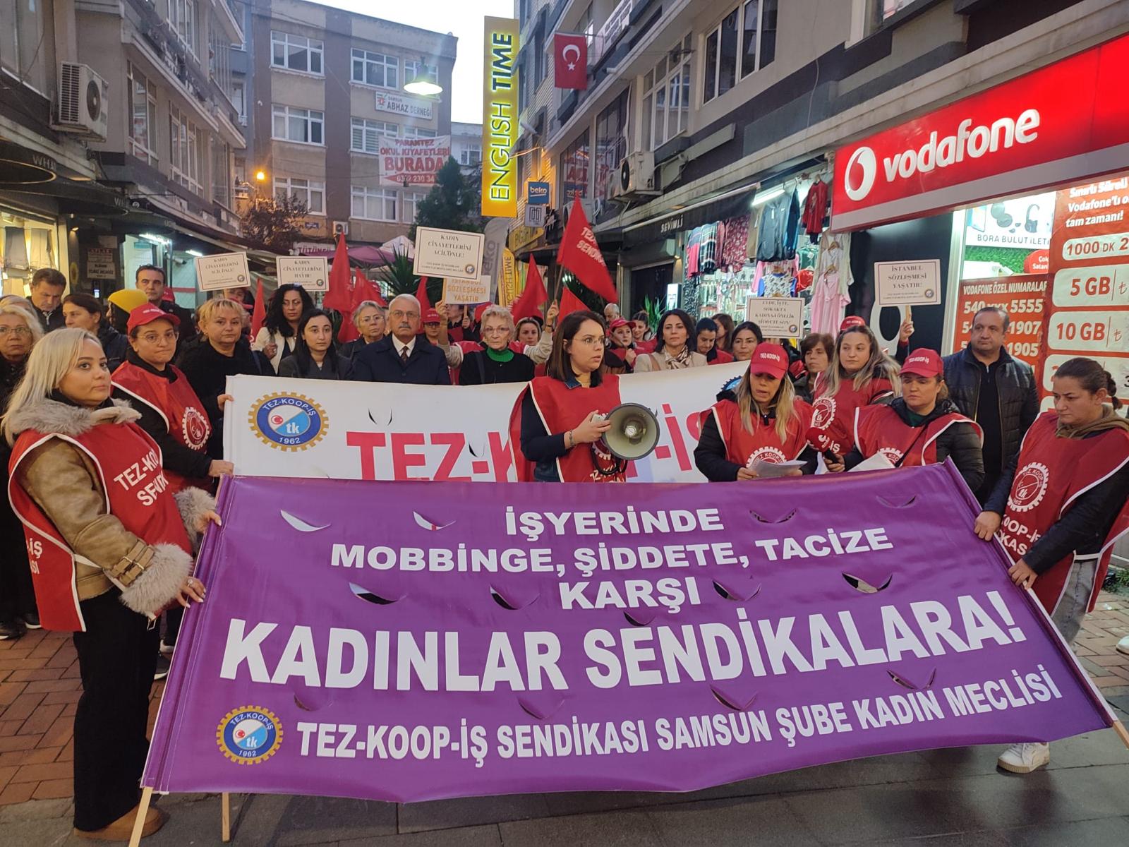 Sendikamız Samsun Şubesi Kadın Meclisi: ”Ücretsiz ve Nitelikli Sağlık Hakkı İçin Mücadeleye”