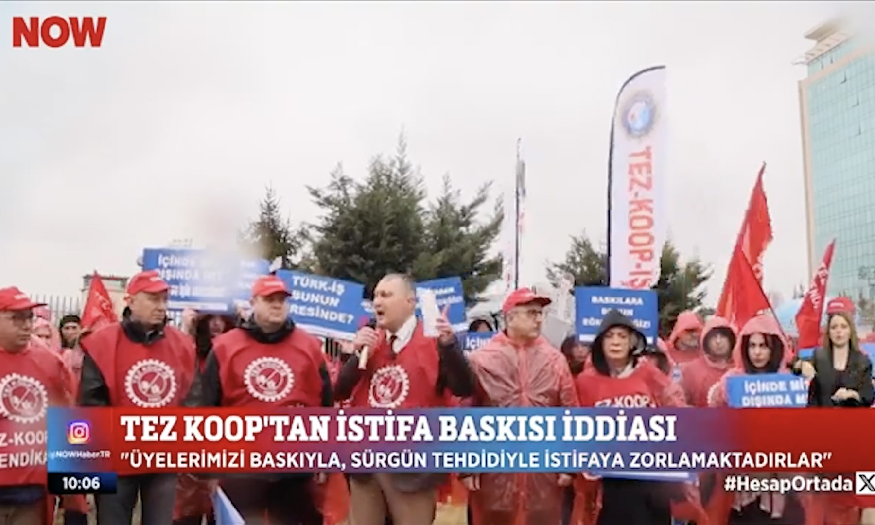 Gençlik ve Spor Bakanlığı Önünde Yaptığımız Basın Açıklaması Now Tv’de