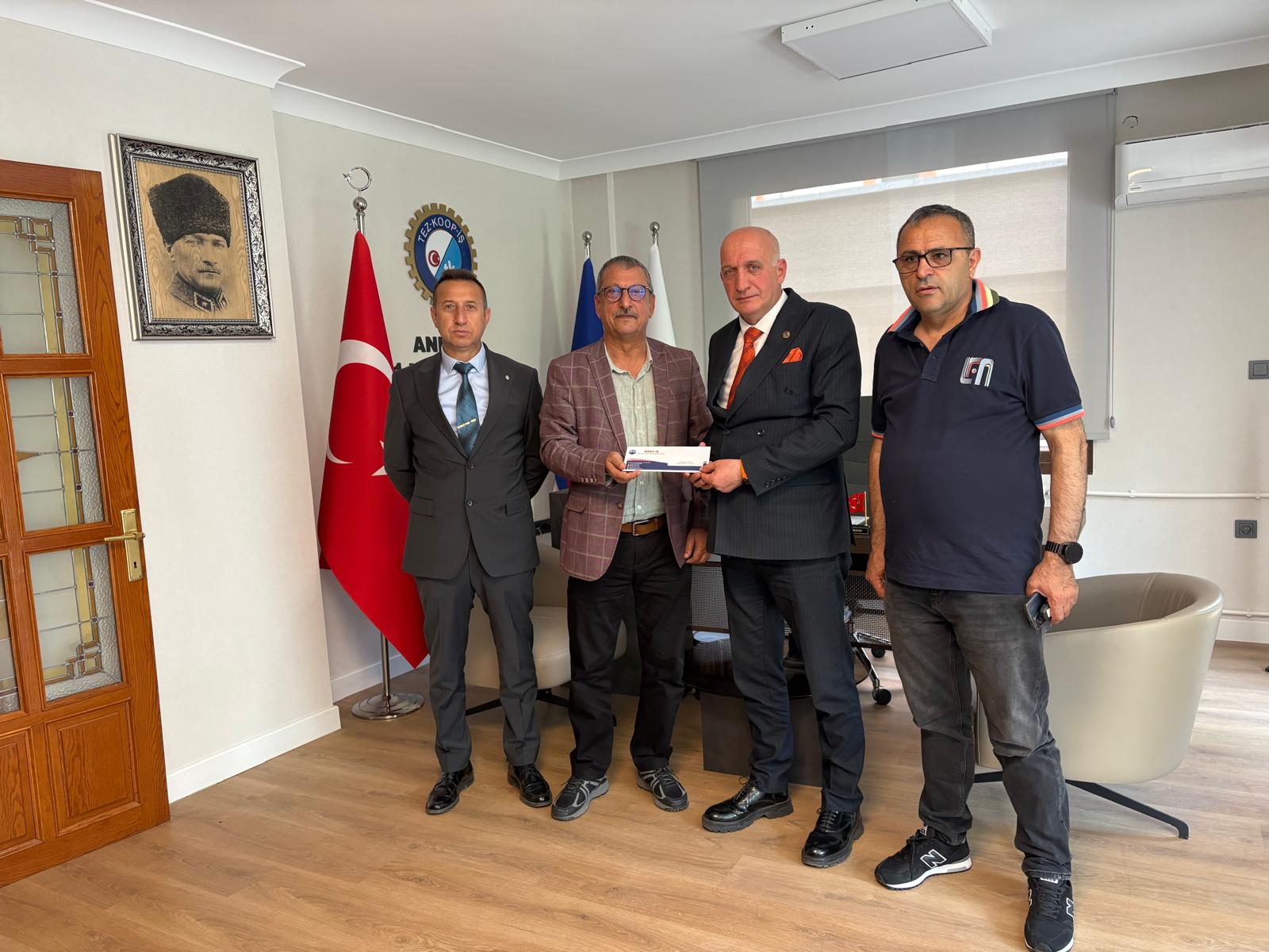 Büro-İş Genel Başkanı Alay Hamzaçebi ve Heyeti Ankara 1 No.lu Şubemizi Ziyaret Etti