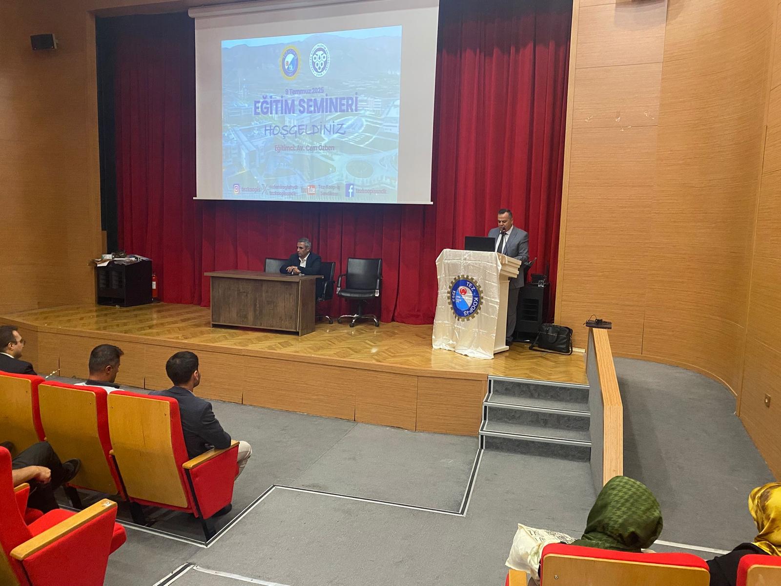 Erzincan Binali Yıldırım Üniversitende Çalışan Üyelerimize Yönelik Eğitim Semineri Gerçekleştirildi