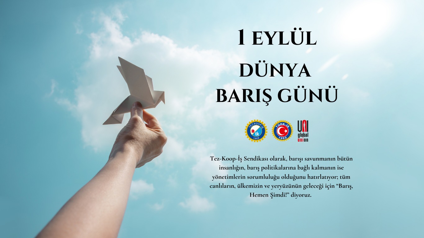 1 Eylül Dünya Barış Günü: “Barış, Hemen Şimdi!”