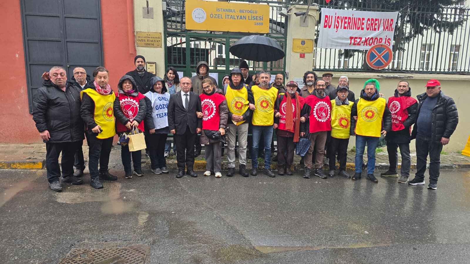 Eğitim-Sen İstanbul 3 No.lu Şubesinden Grevimize Ziyaret