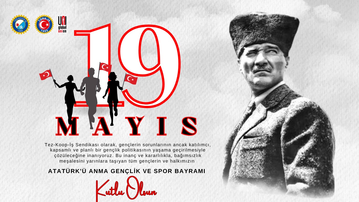 19 Mayıs Atatürk’ü Anma, Gençlik ve Spor Bayramı Kutlu Olsun!
