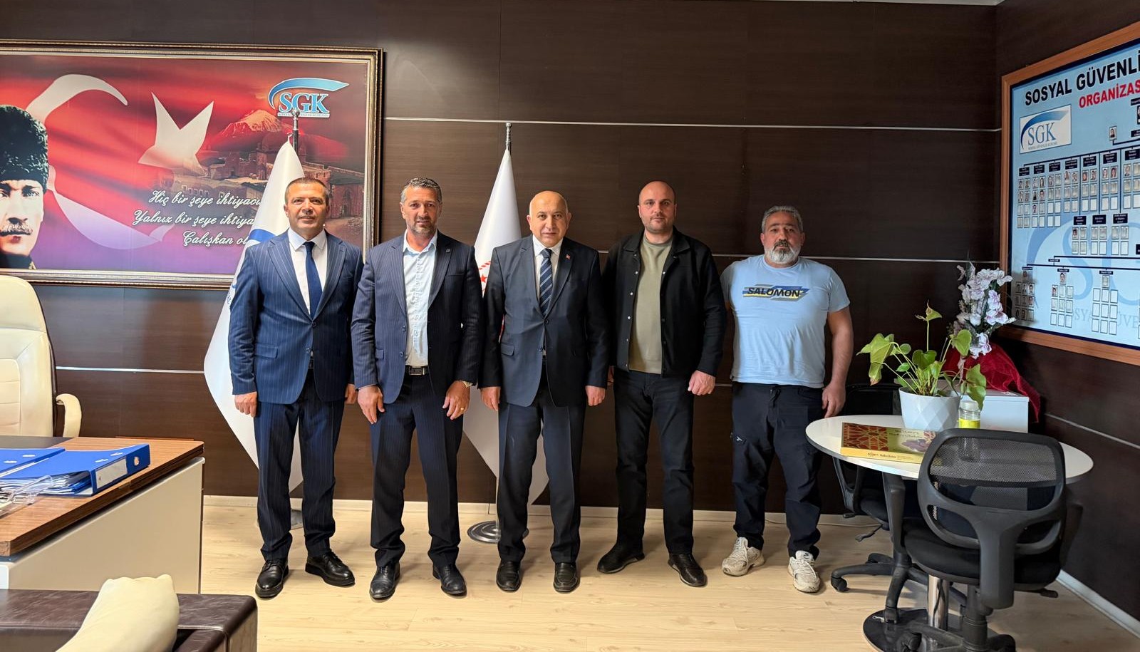 Sosyal Güvenlik Haftası Nedeniyle SGK Ağrı İl Müdürü Ahmet Birik’i Ziyaret