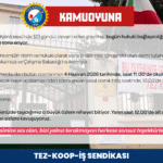 BASINA VE KAMUOYUNA DUYURU
