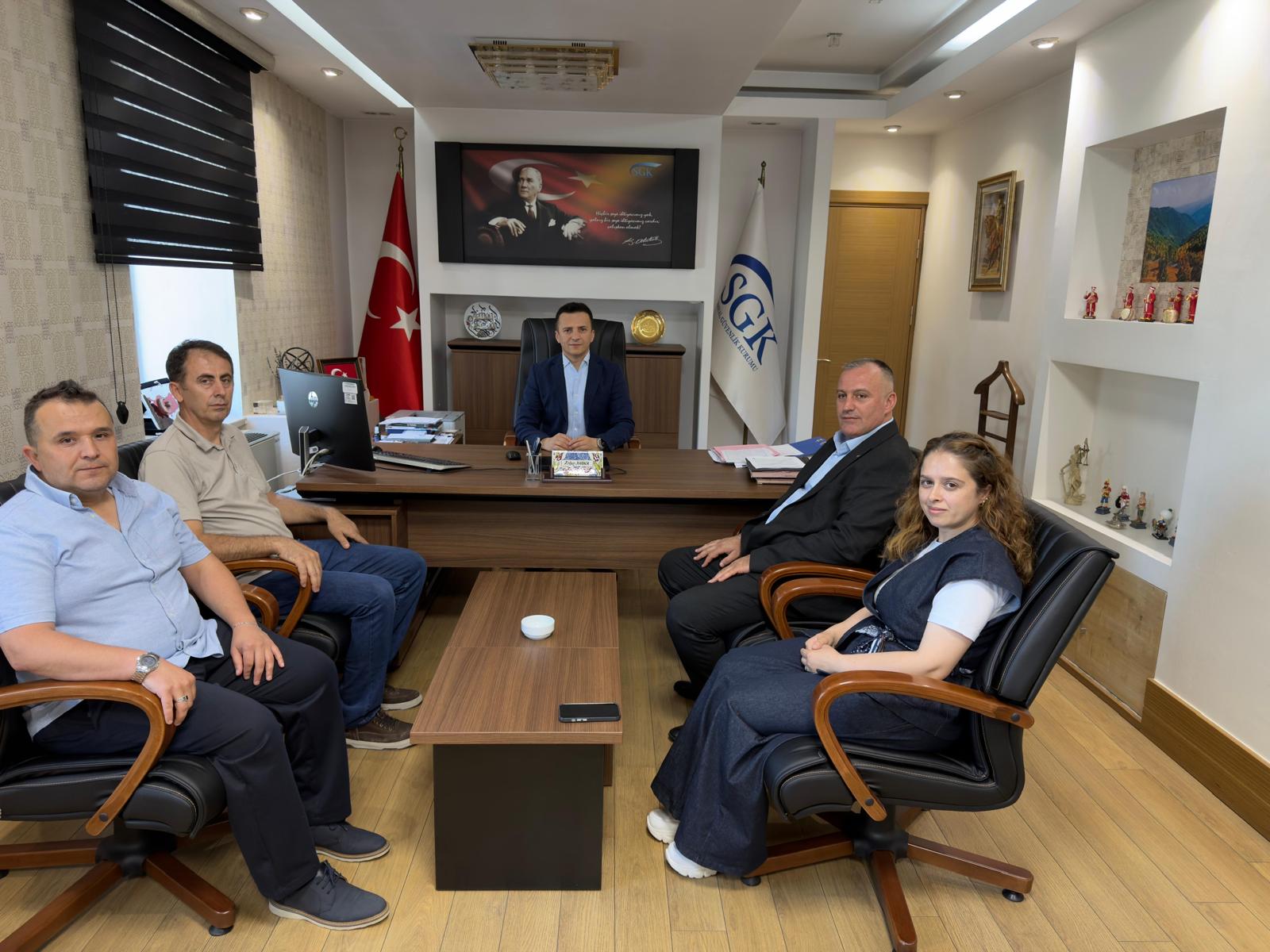 SGK Bursa İl Müdürü Erhan Karaca’yı Ziyaret