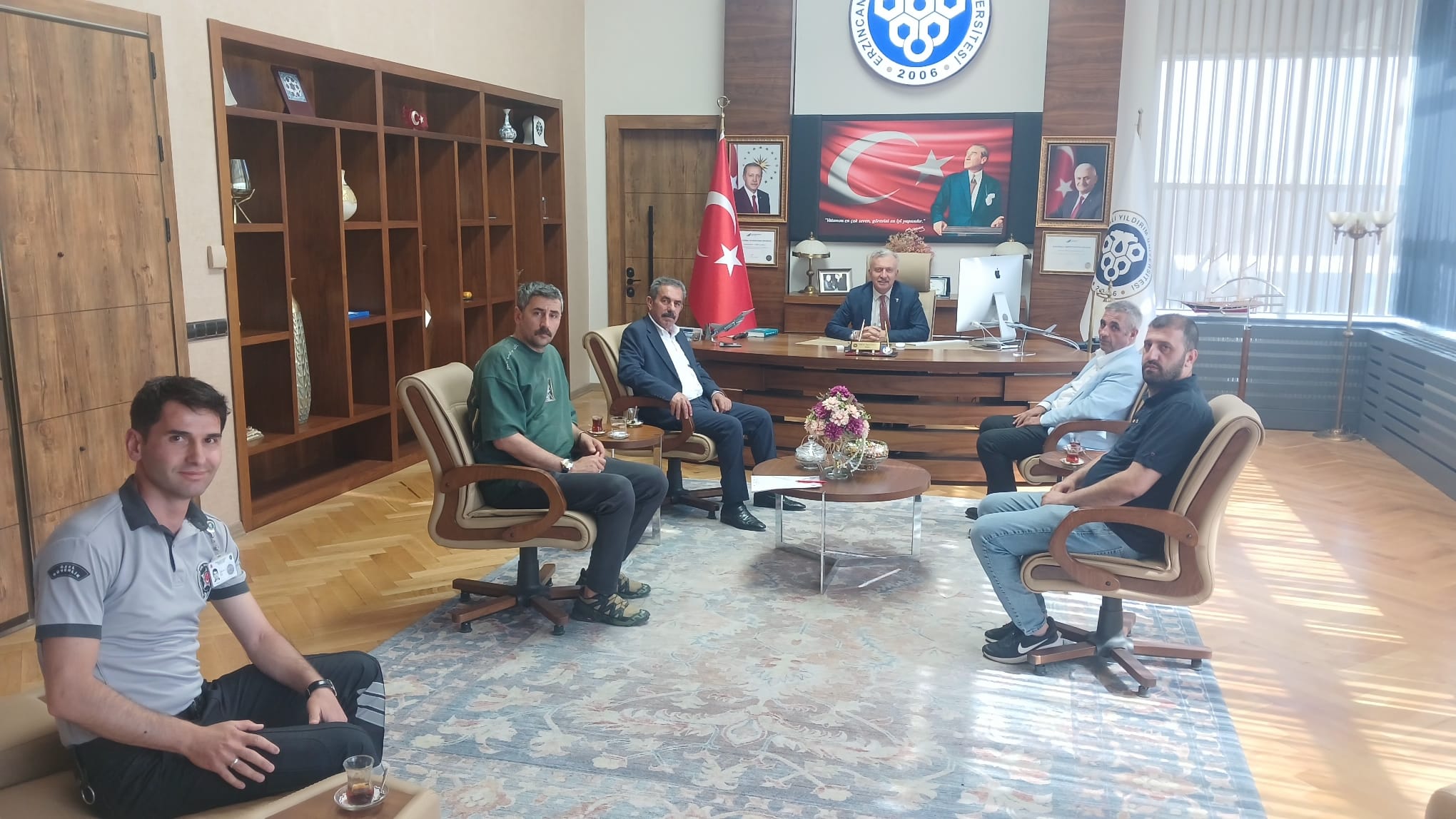 Erzincan Binali Yıldırım Üniversitesi Rektörü Prof. Dr. Akın Levent’i Ziyaret