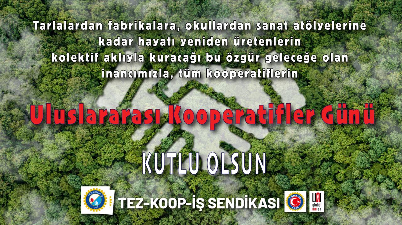 2026 Uluslararası Kooperatifler Günü: Emek, Dayanışma, Demokrasi!