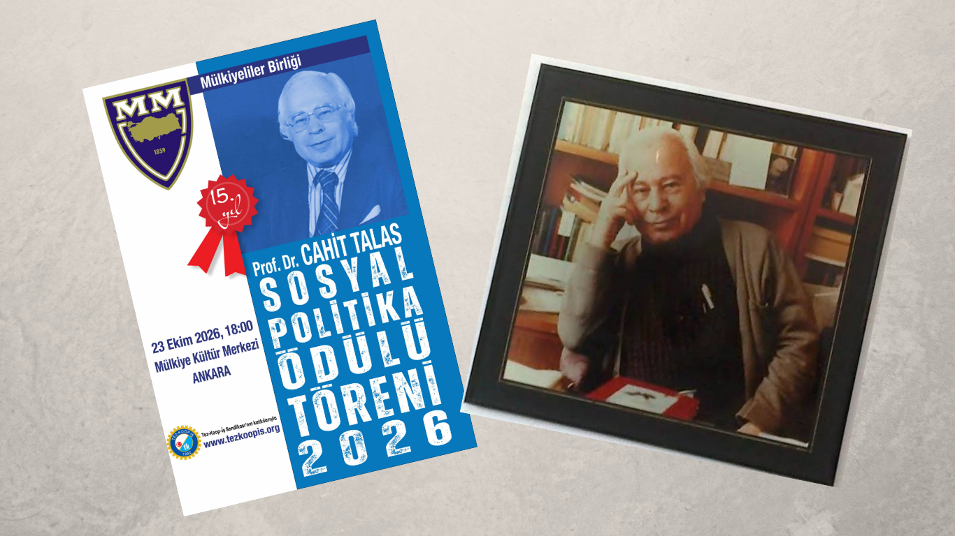 Prof. Dr. Cahit Talas Sosyal Politika Ödülü Töreni